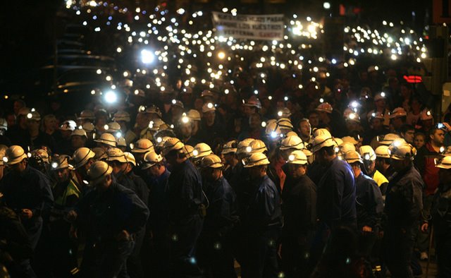 Sobre la lucha de los mineros en España 2012. Un minero 