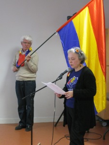 Rose-Marie Serrano en el acto republicano del 13 de abril de 2013 en Bobigny.